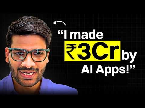 How This 26 Yr Old Made ₹3 Crores with AI Apps | Vibe Coding | Claude Code